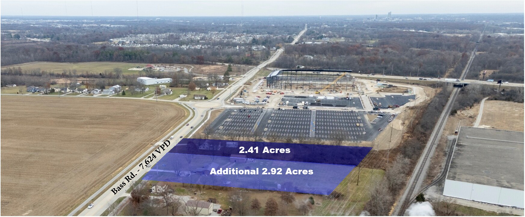 6601 Bass Rd, Fort Wayne, IN for sale Aerial- Image 1 of 5