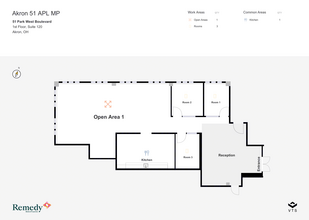 51 Park West Blvd, Akron, OH for lease Floor Plan- Image 1 of 6