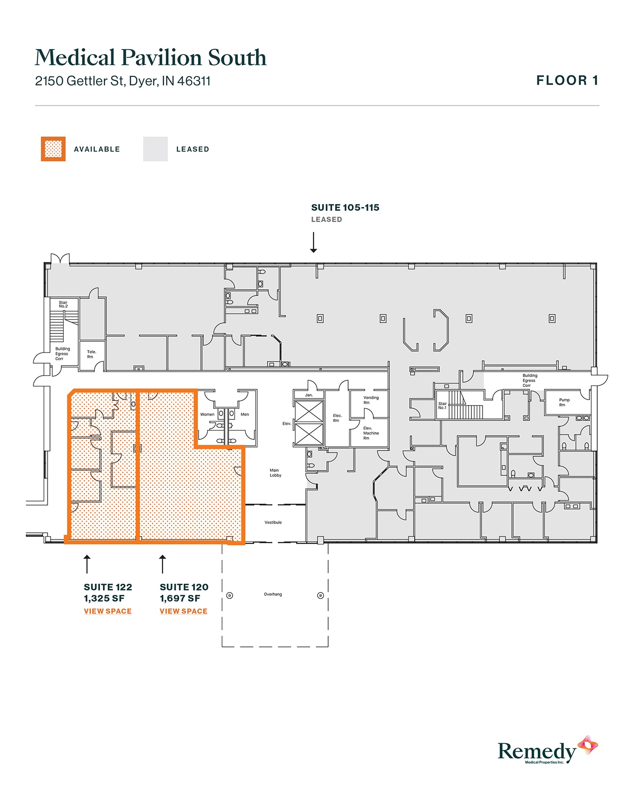 2150 Gettler St, Dyer, IN for lease Floor Plan- Image 1 of 3