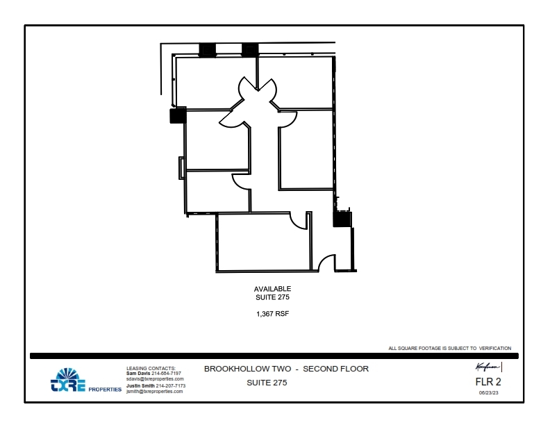 2301 E Lamar Blvd, Arlington, TX for lease Floor Plan- Image 1 of 2