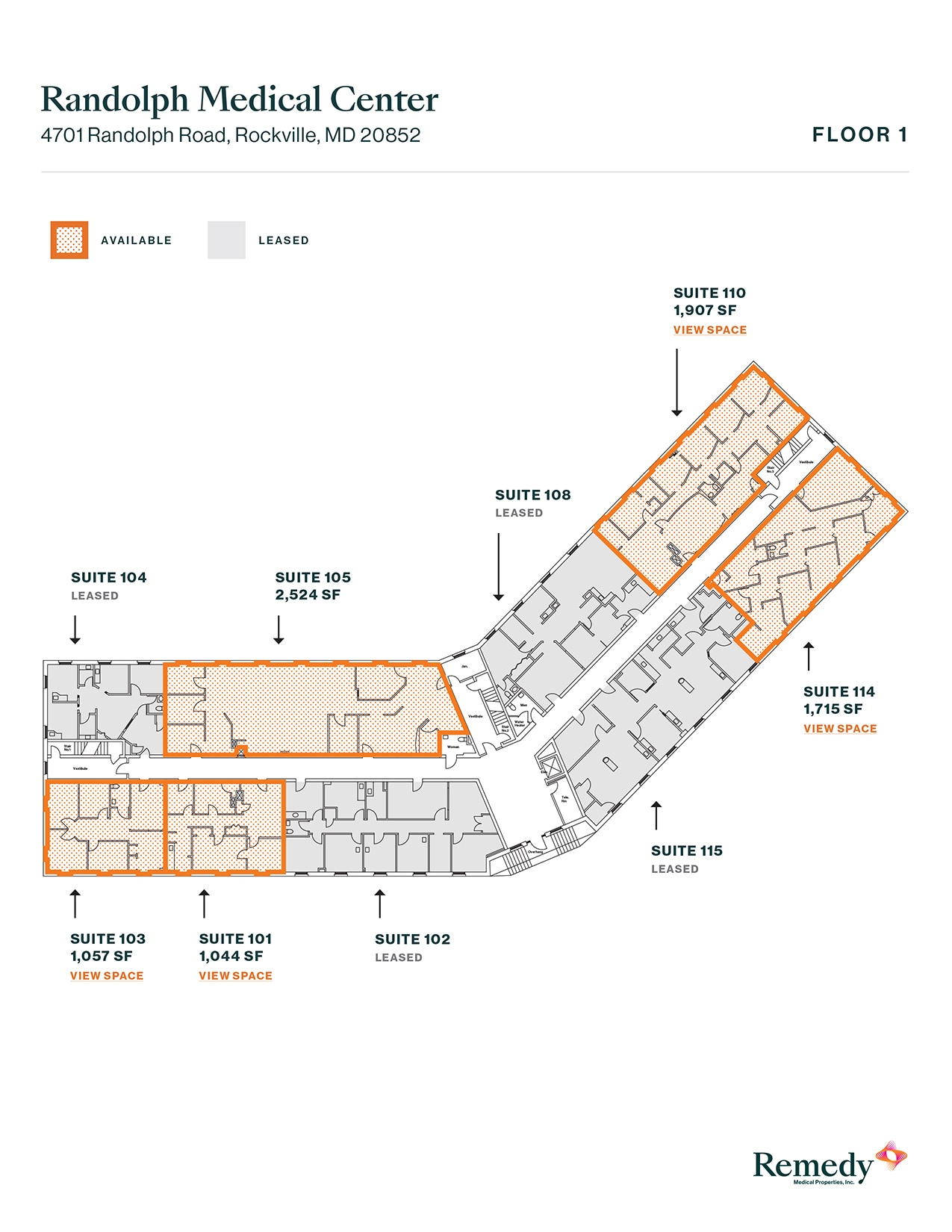 4701 Randolph Rd, Rockville, MD for lease Floor Plan- Image 1 of 2