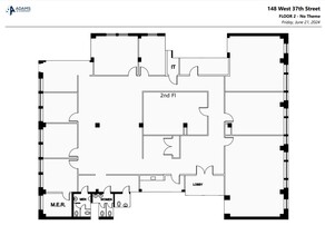 148 W 37th St, New York, NY for lease Floor Plan- Image 1 of 5