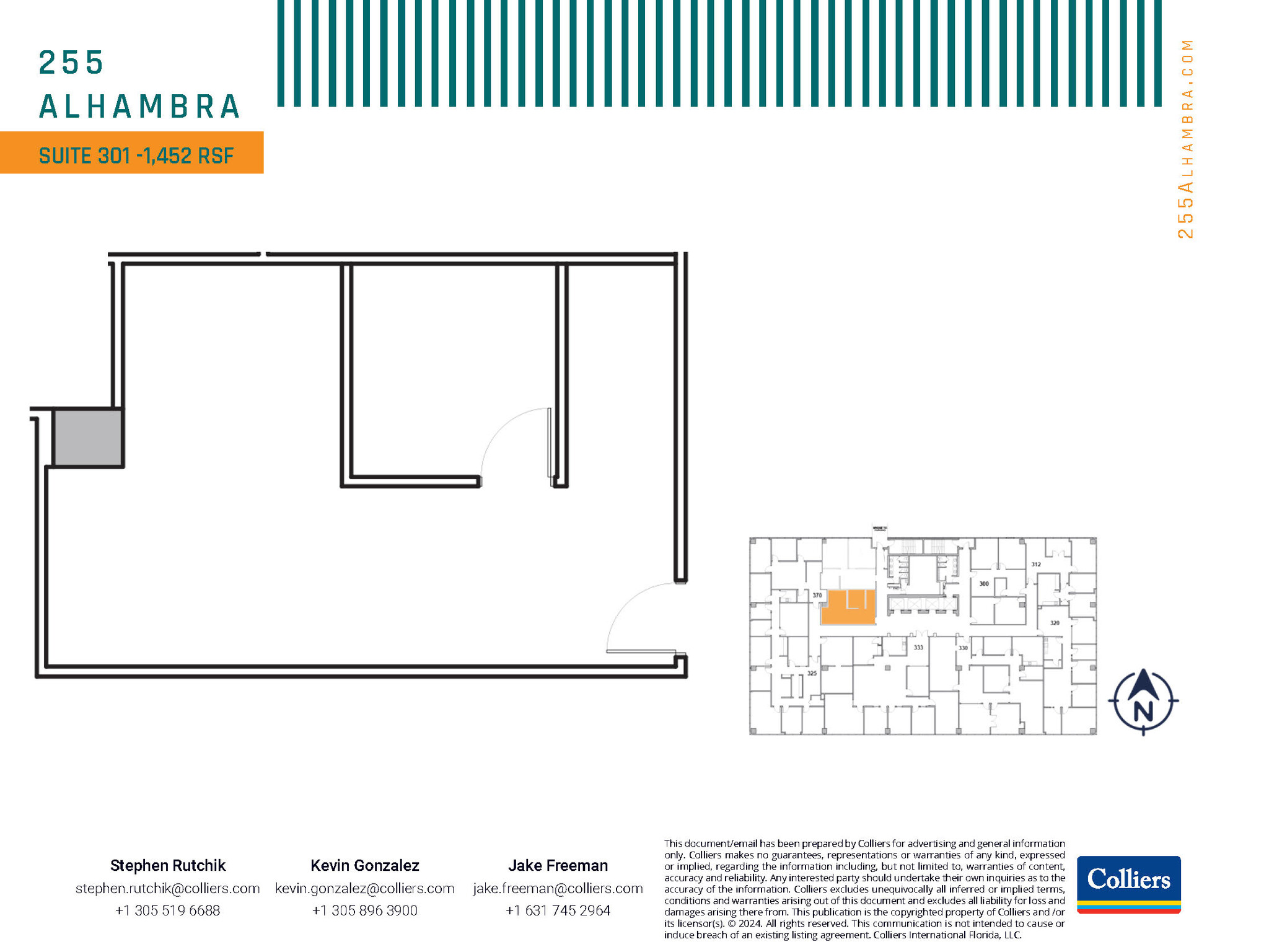 255 Alhambra Cir, Coral Gables, FL for lease Floor Plan- Image 1 of 1