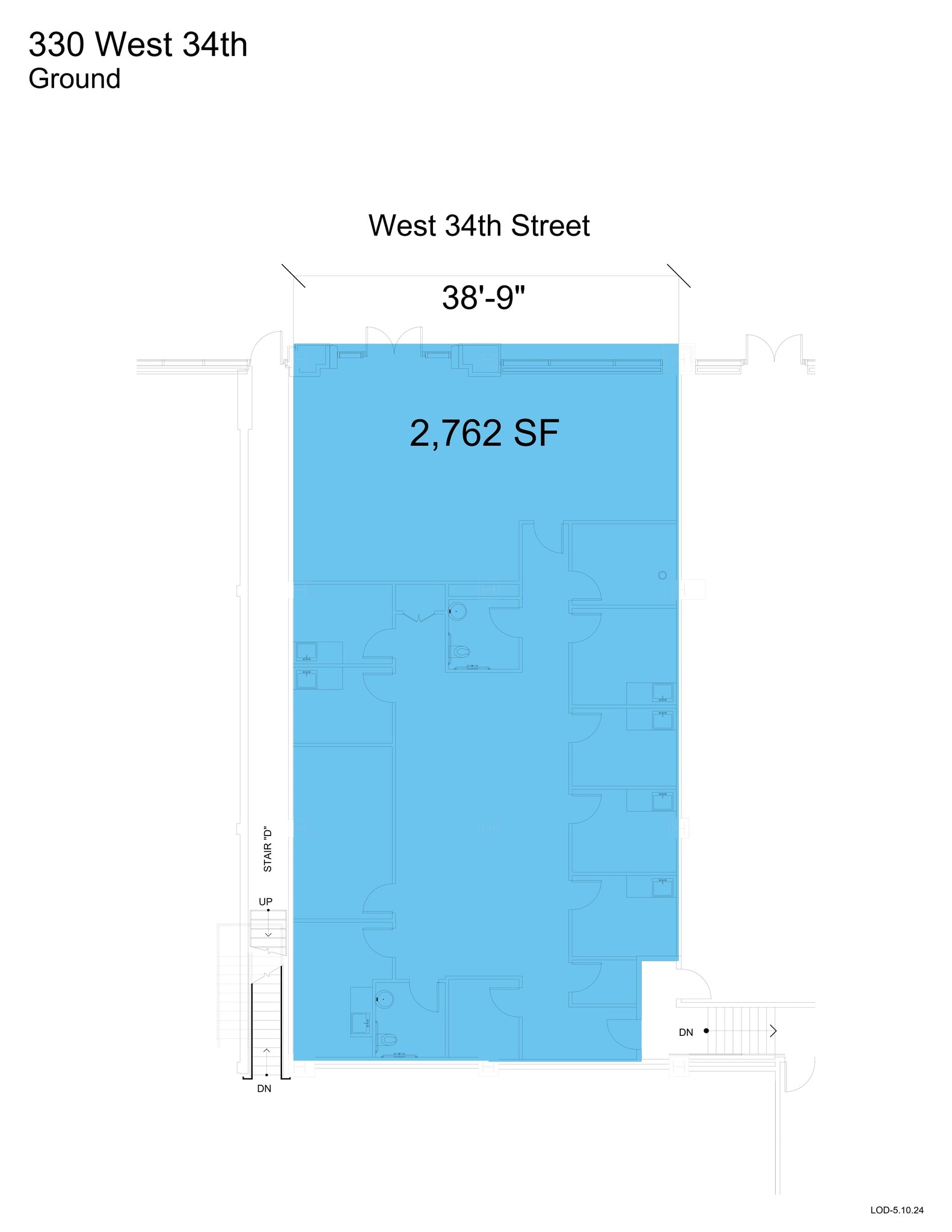 330 W 34th St, New York, NY for lease Site Plan- Image 1 of 5