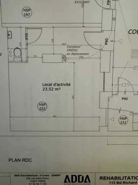 Office in Paris for lease - Site Plan - Image 1 of 1