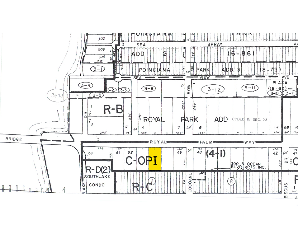 420 Royal Palm Way, Palm Beach, FL for sale Plat Map- Image 1 of 1