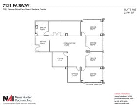 7108-7121 Fairway Dr, Palm Beach Gardens, FL for lease Floor Plan- Image 1 of 2