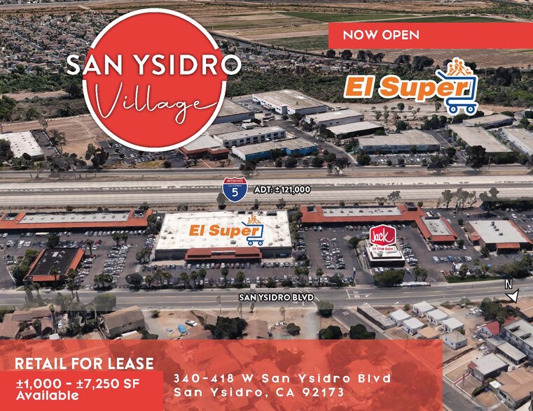 340-416 W San Ysidro Blvd, San Ysidro, CA for lease - Building Photo - Image 1 of 9