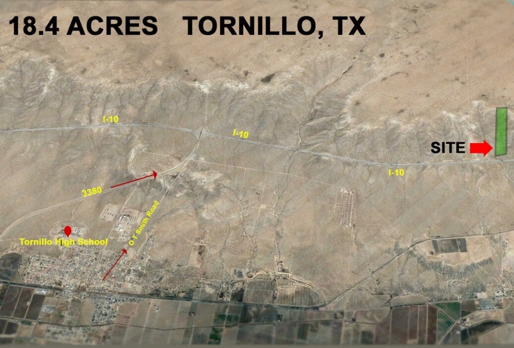 000 Gateway North, Tornillo, TX 79853 18.4 Acres on I10 at Tornillo TX