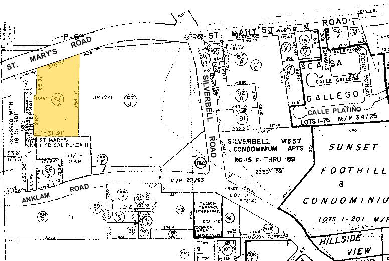 1701 W Saint Marys Rd, Tucson, AZ for sale Plat Map- Image 1 of 1