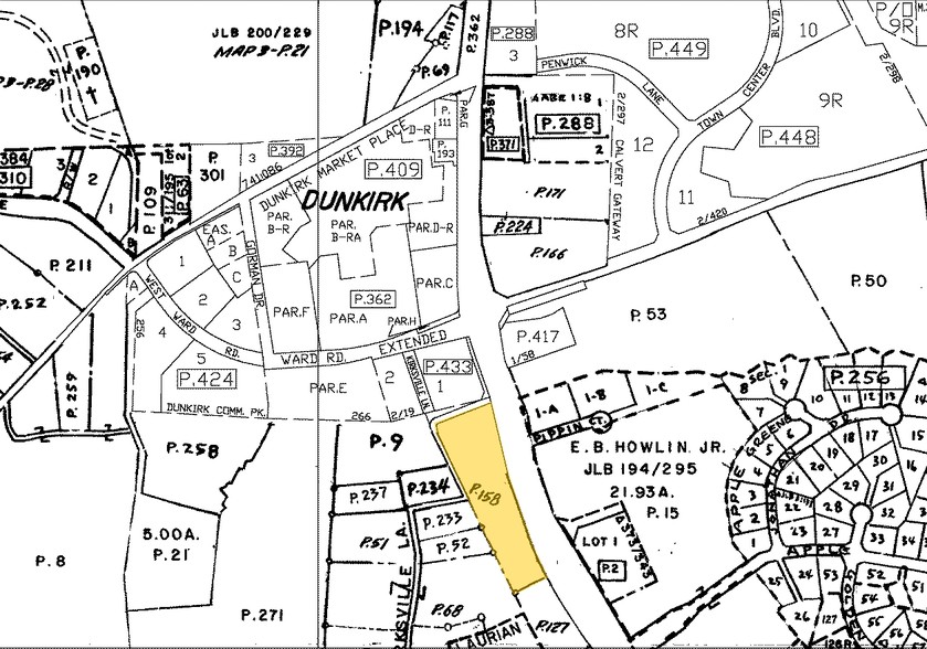 10068-10090 Southern Maryland Blvd, Dunkirk, MD for sale - Plat Map - Image 1 of 1