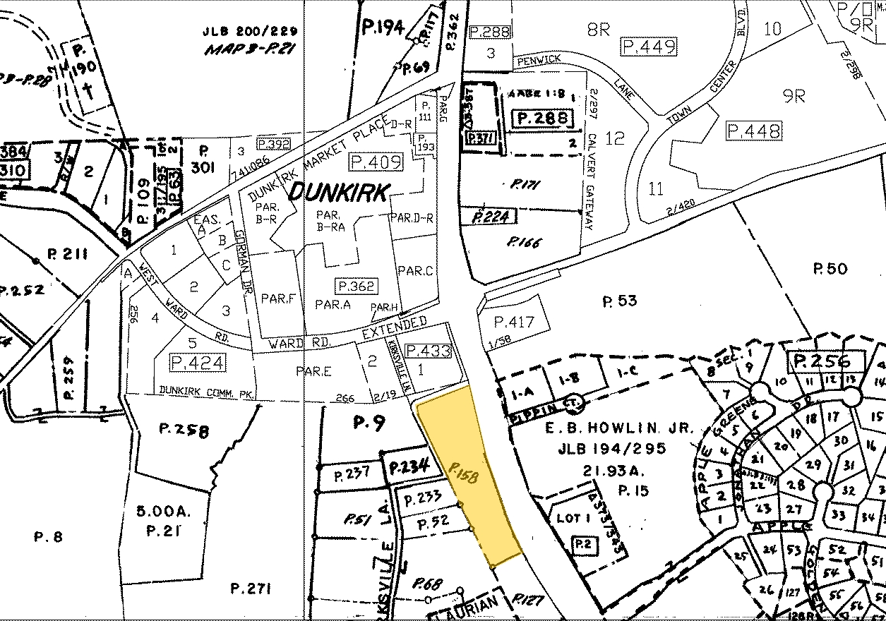 10068-10090 Southern Maryland Blvd, Dunkirk, MD for sale Plat Map- Image 1 of 1