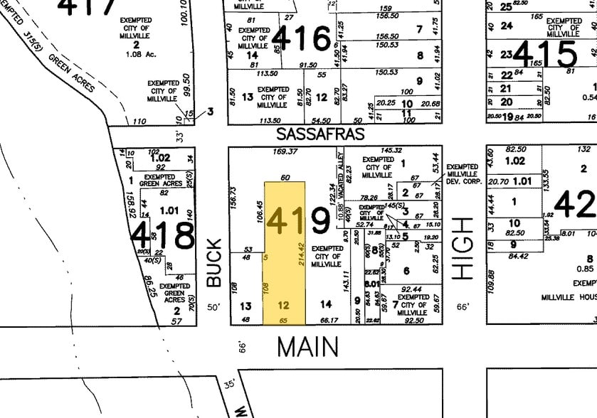 10 E Main St, Millville, NJ for sale - Plat Map - Image 3 of 4
