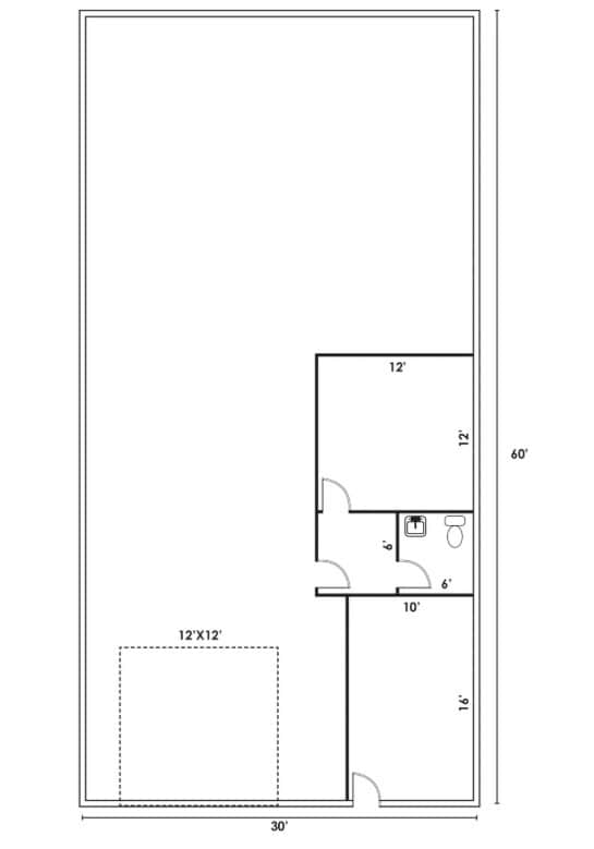 1826 W Broadway Rd, Mesa, AZ for lease Floor Plan- Image 1 of 1
