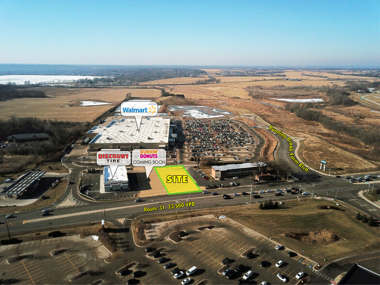 Route 31 & Running Brook Farm Blvd, Johnsburg, IL for lease - Aerial - Image 3 of 5