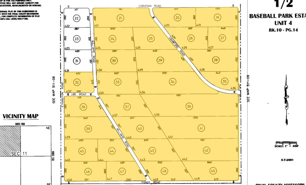 NE I-8 & Ethington Rd, Casa Grande, AZ for sale - Plat Map - Image 2 of 3