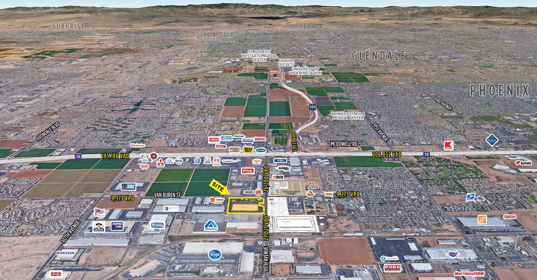 99th Avenue & Van Buren St, Tolleson, AZ 85353 Land for Sale