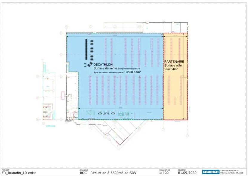 Retail in Ruaudin for lease - Floor Plan - Image 3 of 3