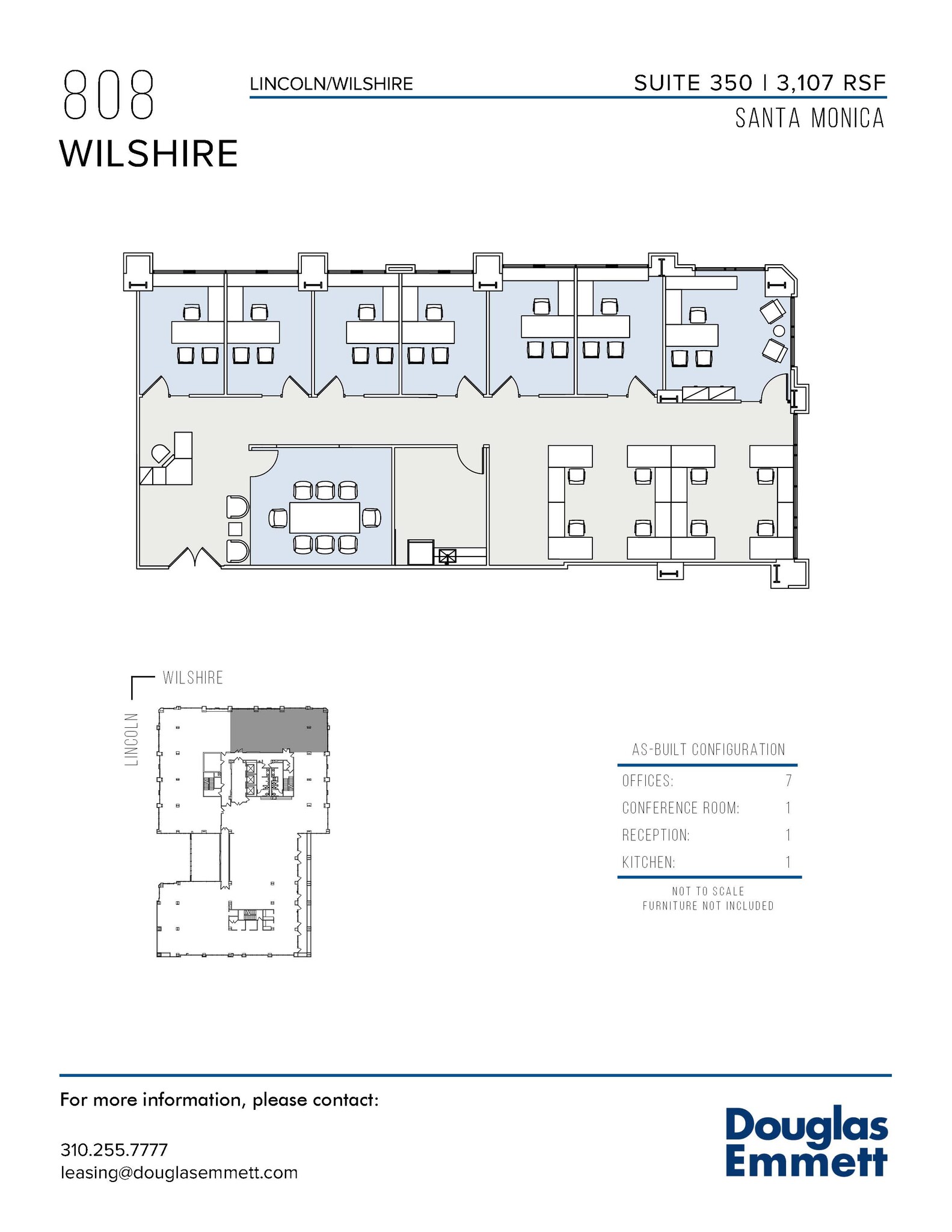 808 Wilshire Blvd, Santa Monica, CA for lease Floor Plan- Image 1 of 2