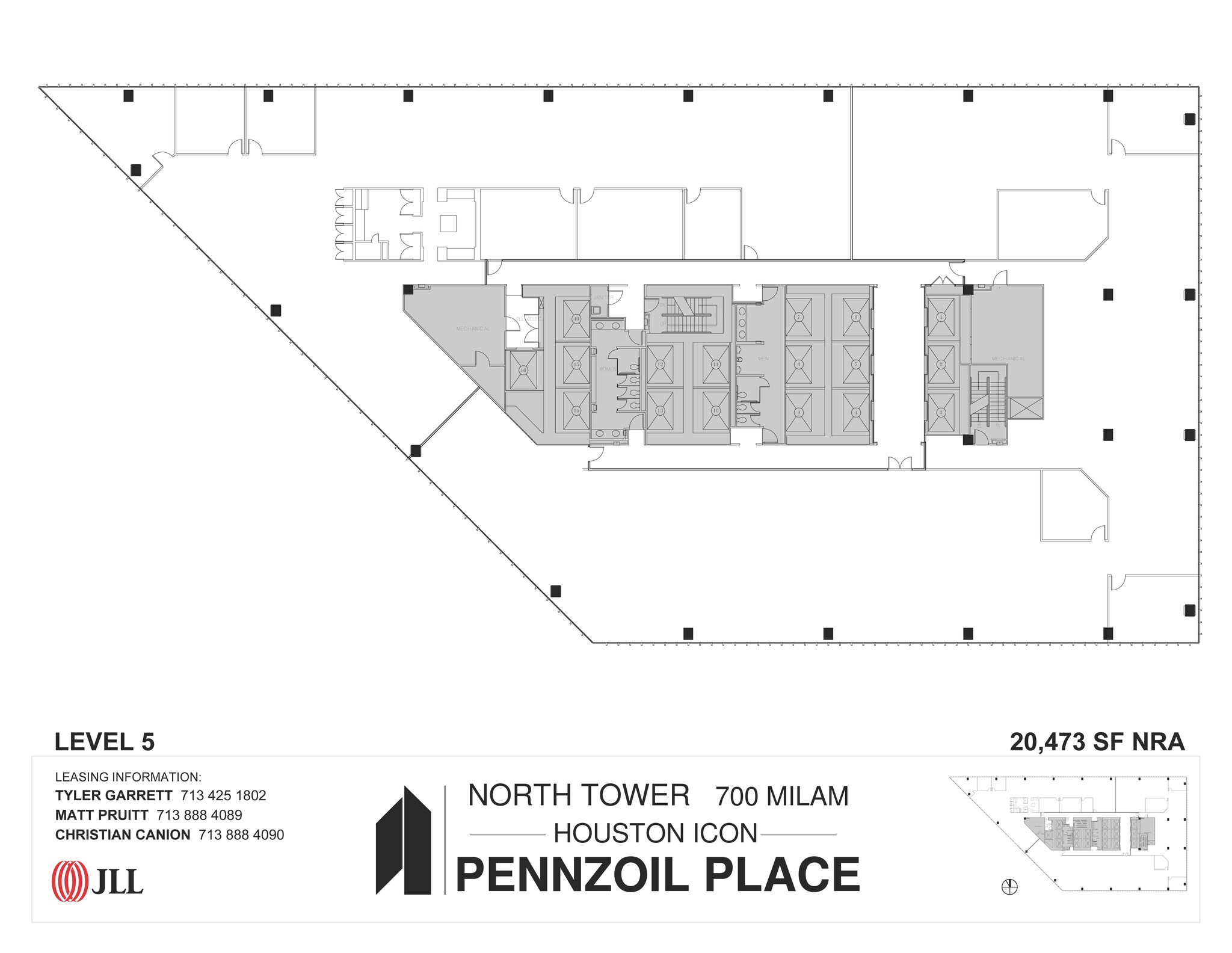 700 Milam St, Houston, TX for lease Floor Plan- Image 1 of 1