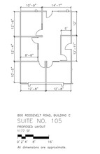 800 Roosevelt Rd, Glen Ellyn, IL for lease Floor Plan- Image 1 of 1