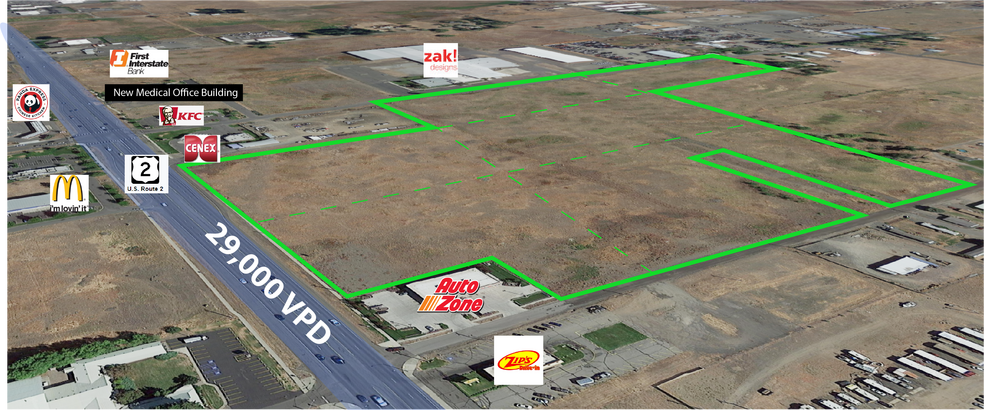 Hwy 2 Between Russell St & Garfield Rd, Airway Heights, WA for sale - Primary Photo - Image 1 of 4