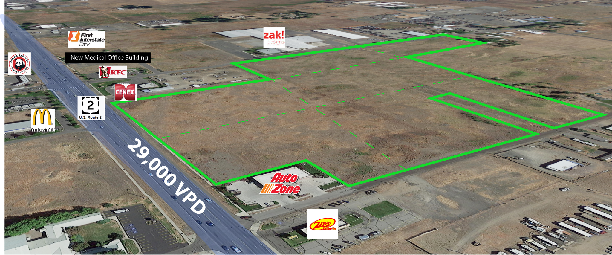 Hwy 2 Between Russell St & Garfield Rd, Airway Heights, WA for sale Primary Photo- Image 1 of 5