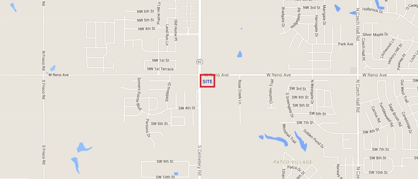 W Reno & Cemetery Rd, Yukon, OK for sale Primary Photo- Image 1 of 1