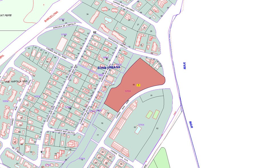 Land in L'Ampolla, Tarragona for sale - Plat Map - Image 2 of 2