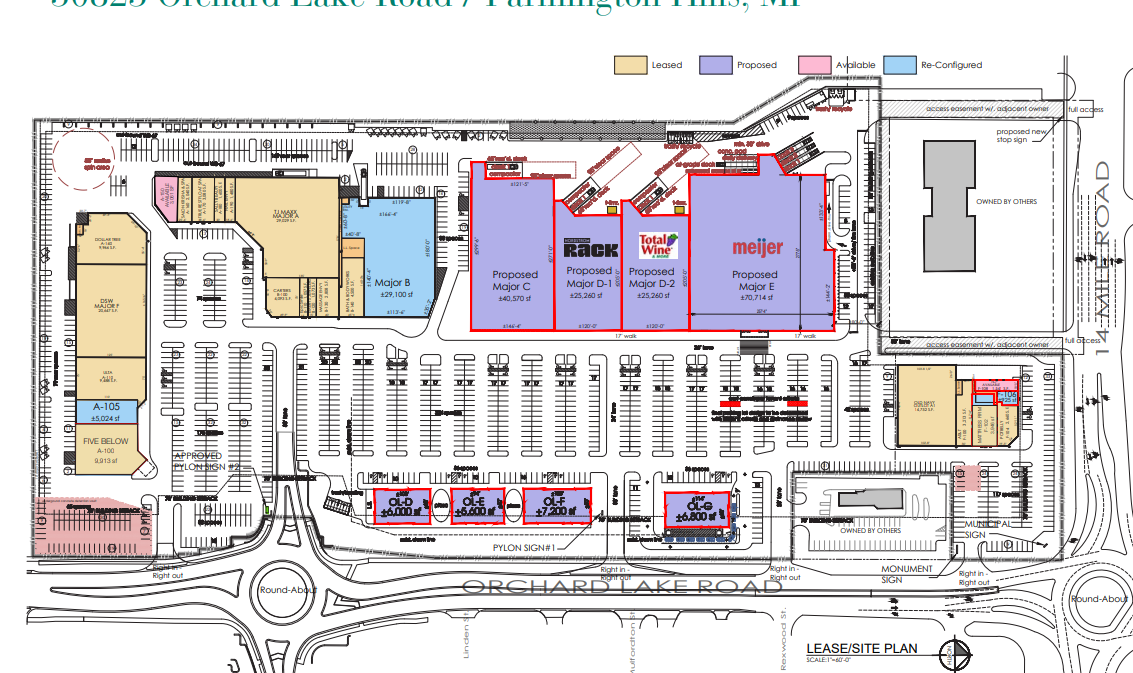 30825-31383 Orchard Lake Rd, Farmington Hills, MI for lease Site Plan- Image 1 of 1