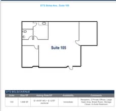 5762 Bolsa Ave, Huntington Beach, CA for lease Floor Plan- Image 1 of 1