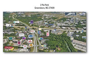 2 Pai Park, Greensboro, NC - AERIAL  map view
