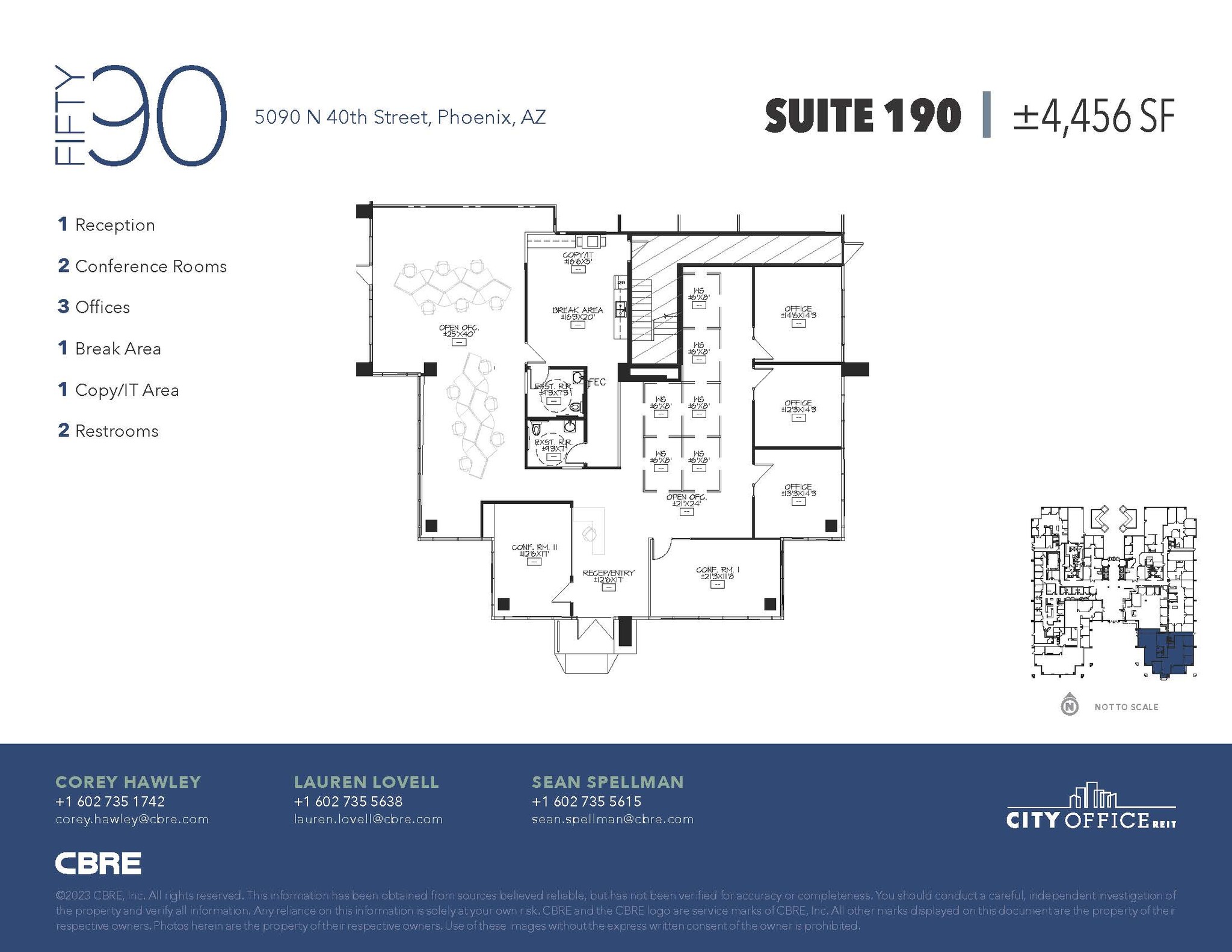 5090 N 40th St, Phoenix, AZ for lease Floor Plan- Image 1 of 1