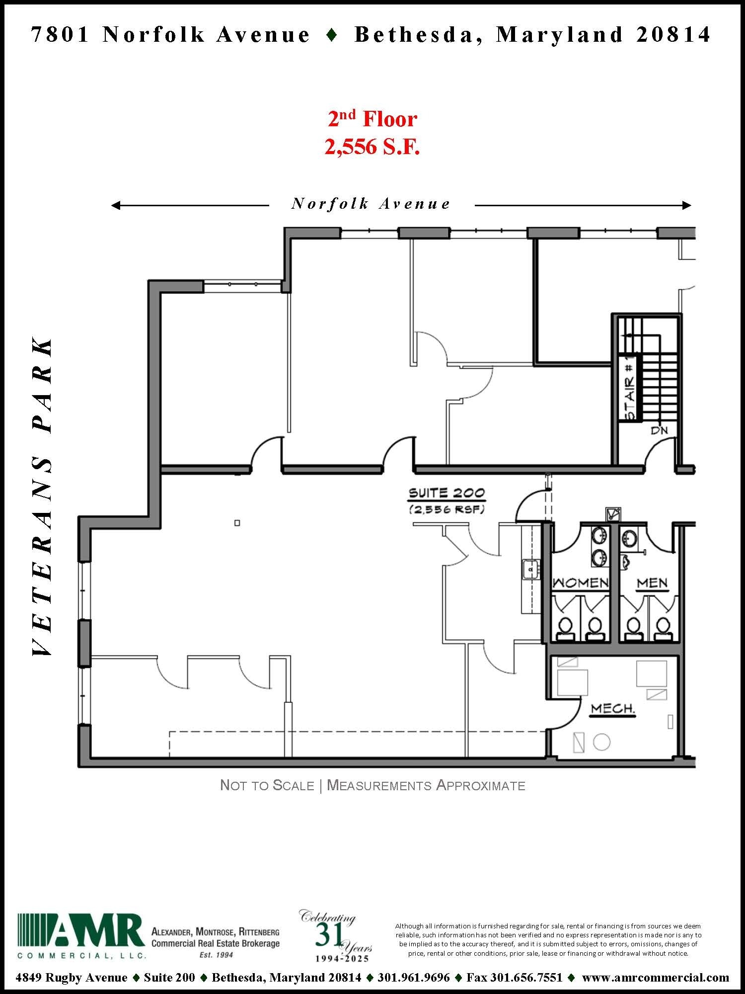 7801 Norfolk Ave, Bethesda, MD for lease Floor Plan- Image 1 of 1