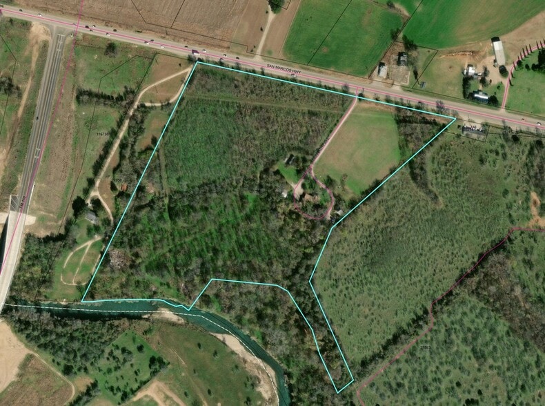 133 Abernathy Ave, San Marcos, TX 78666 36 Acres with Hwy 80 & river