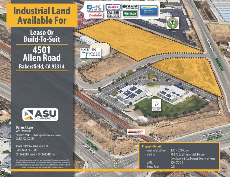 4501 Allen Rd, Bakersfield, CA for lease - Aerial - Image 1 of 6