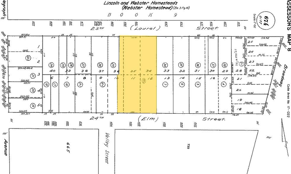 465 25th St, Oakland, CA for sale - Plat Map - Image 3 of 3