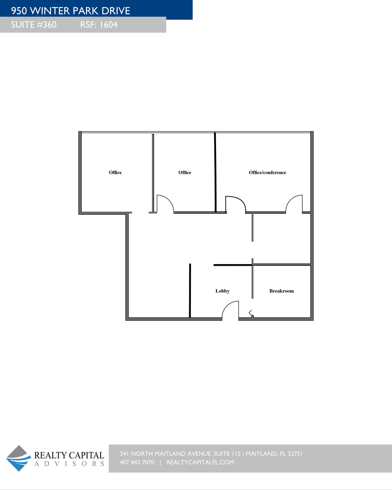 950 S Winter Park Dr, Casselberry, FL for lease Floor Plan- Image 1 of 1