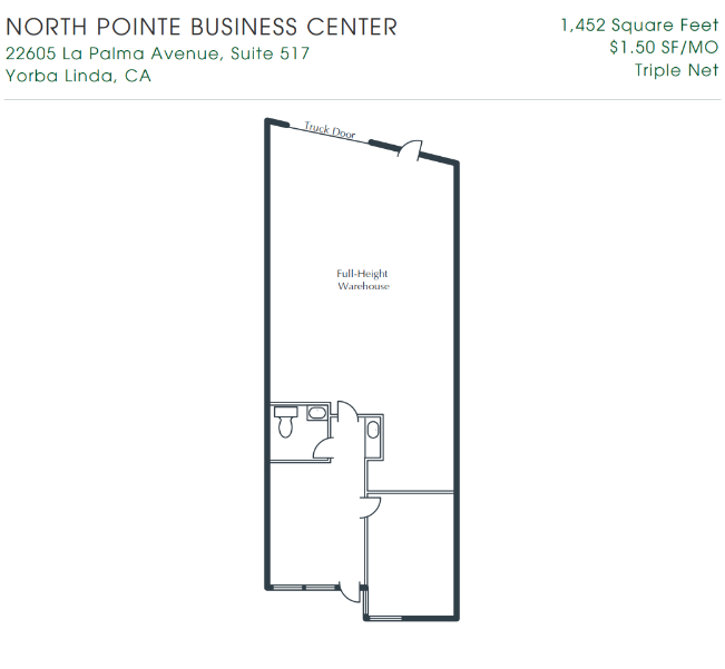 22605 La Palma Ave, Yorba Linda, CA for lease Floor Plan- Image 1 of 1