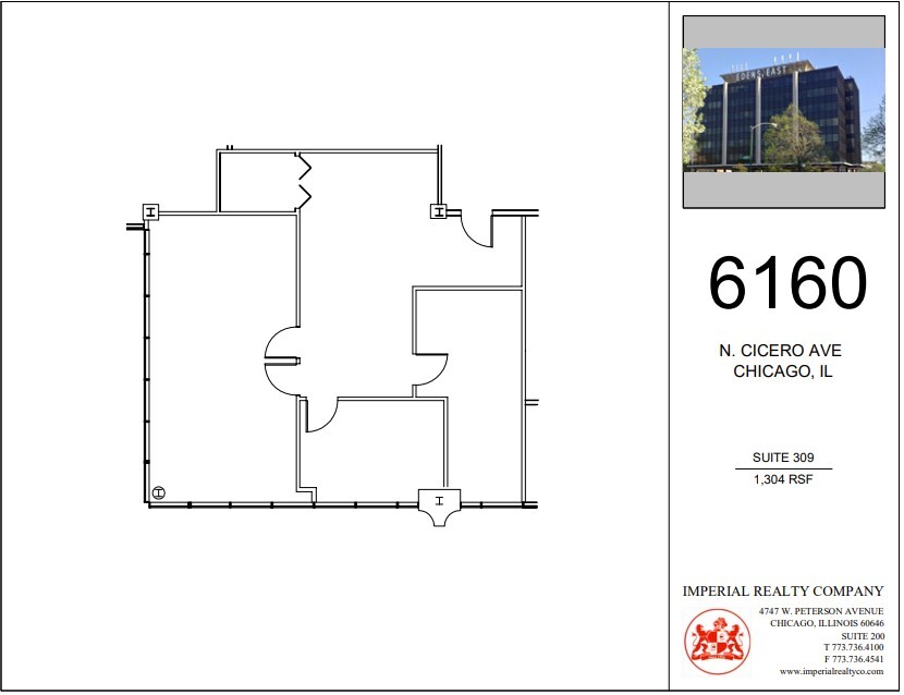 6160 N Cicero Ave, Chicago, IL for lease Floor Plan- Image 1 of 5