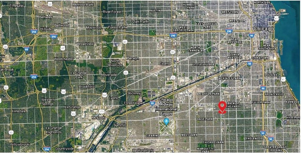 5115 S Oakley Ave, Chicago, IL for lease - Aerial - Image 2 of 3