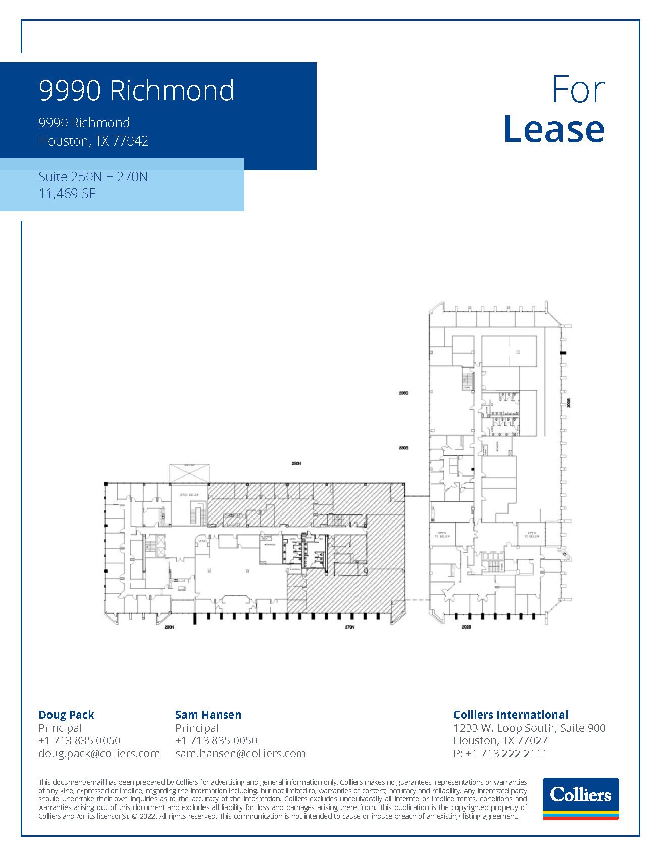9990 Richmond Ave, Houston, TX for lease Floor Plan- Image 1 of 2