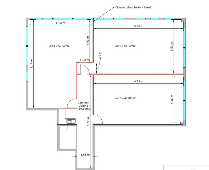 Office in Aubagne for sale - Floor Plan - Image 3 of 6