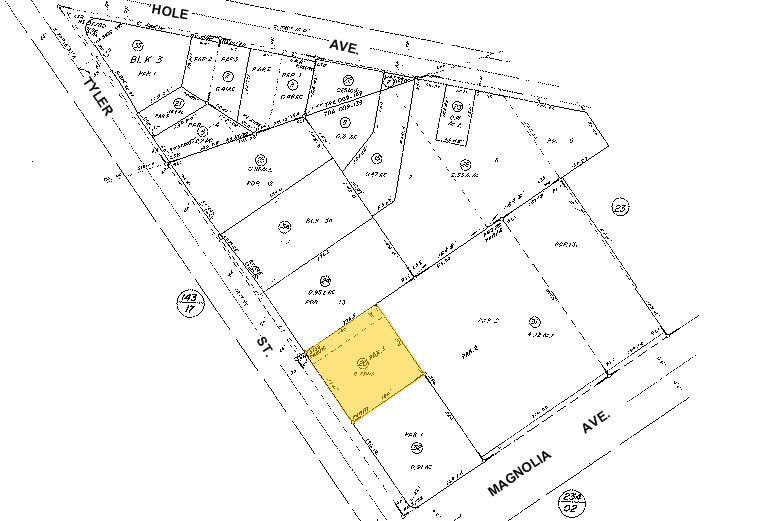 3825 Tyler St, Riverside, CA for sale Plat Map- Image 1 of 1