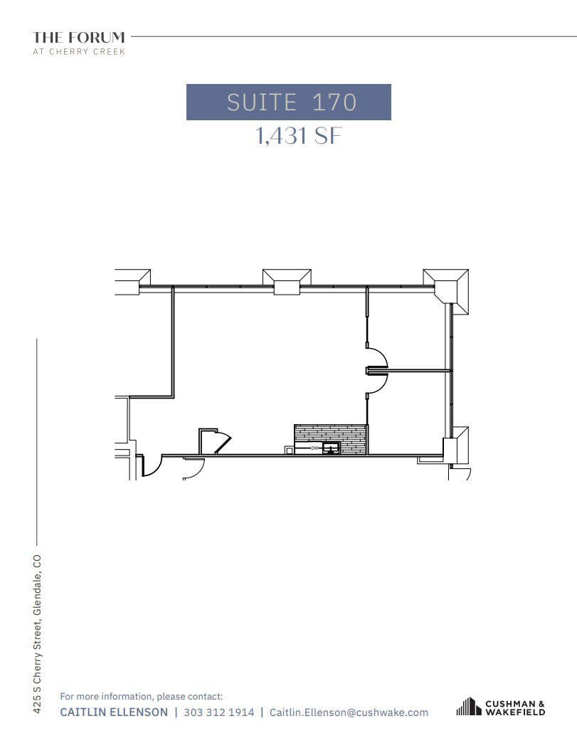 425 S Cherry St, Glendale, CO for lease Floor Plan- Image 1 of 1