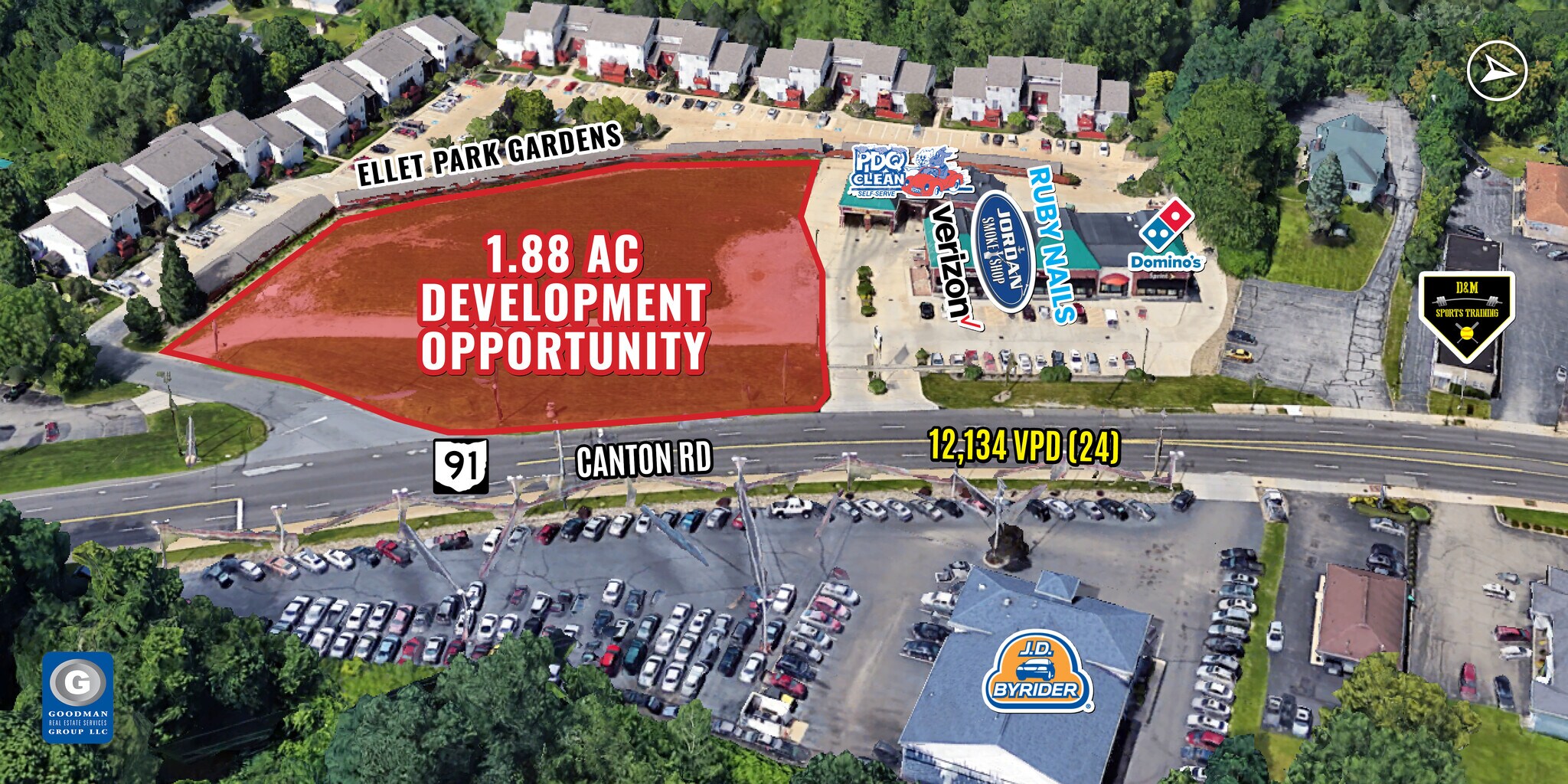 S Canton & Shadybrook Rd, Akron, OH for sale Aerial- Image 1 of 1