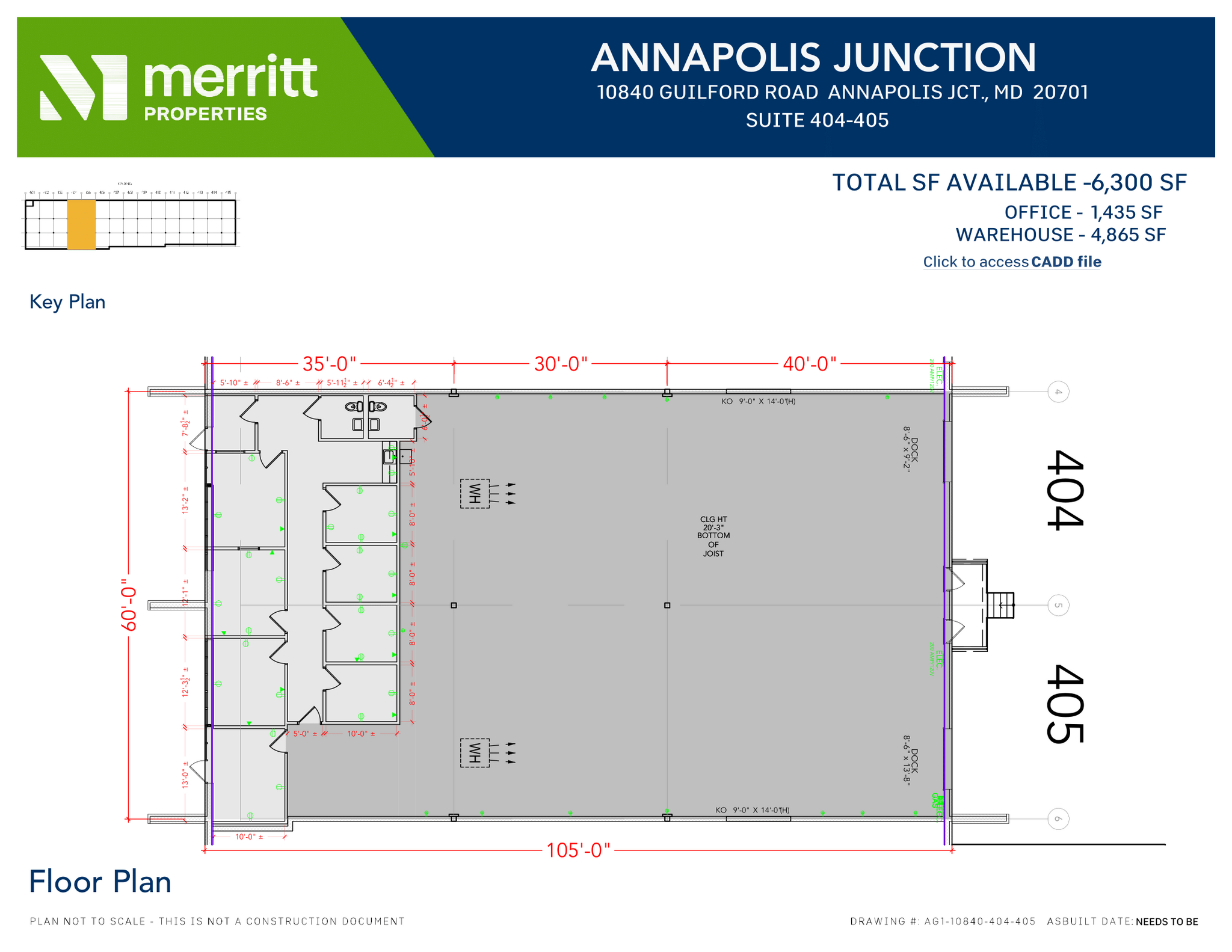 10840 Guilford Rd, Annapolis Junction, MD for lease Floor Plan- Image 1 of 1