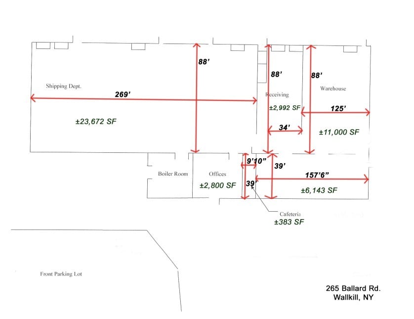 265 Ballard Rd, Middletown, NY for lease Floor Plan- Image 1 of 1