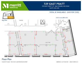 729 E Pratt St, Baltimore, MD for lease Floor Plan- Image 1 of 1