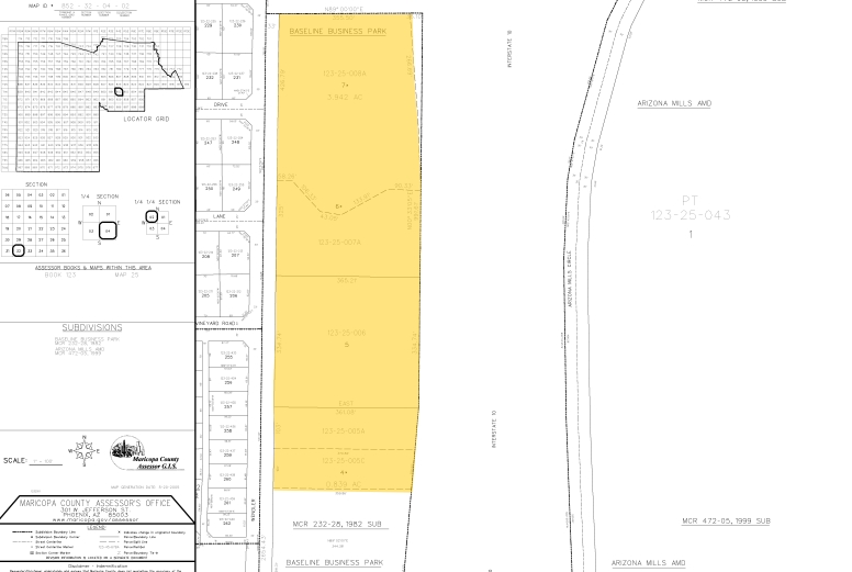 4415 S Wendler Dr, Tempe, AZ for sale - Plat Map - Image 2 of 4